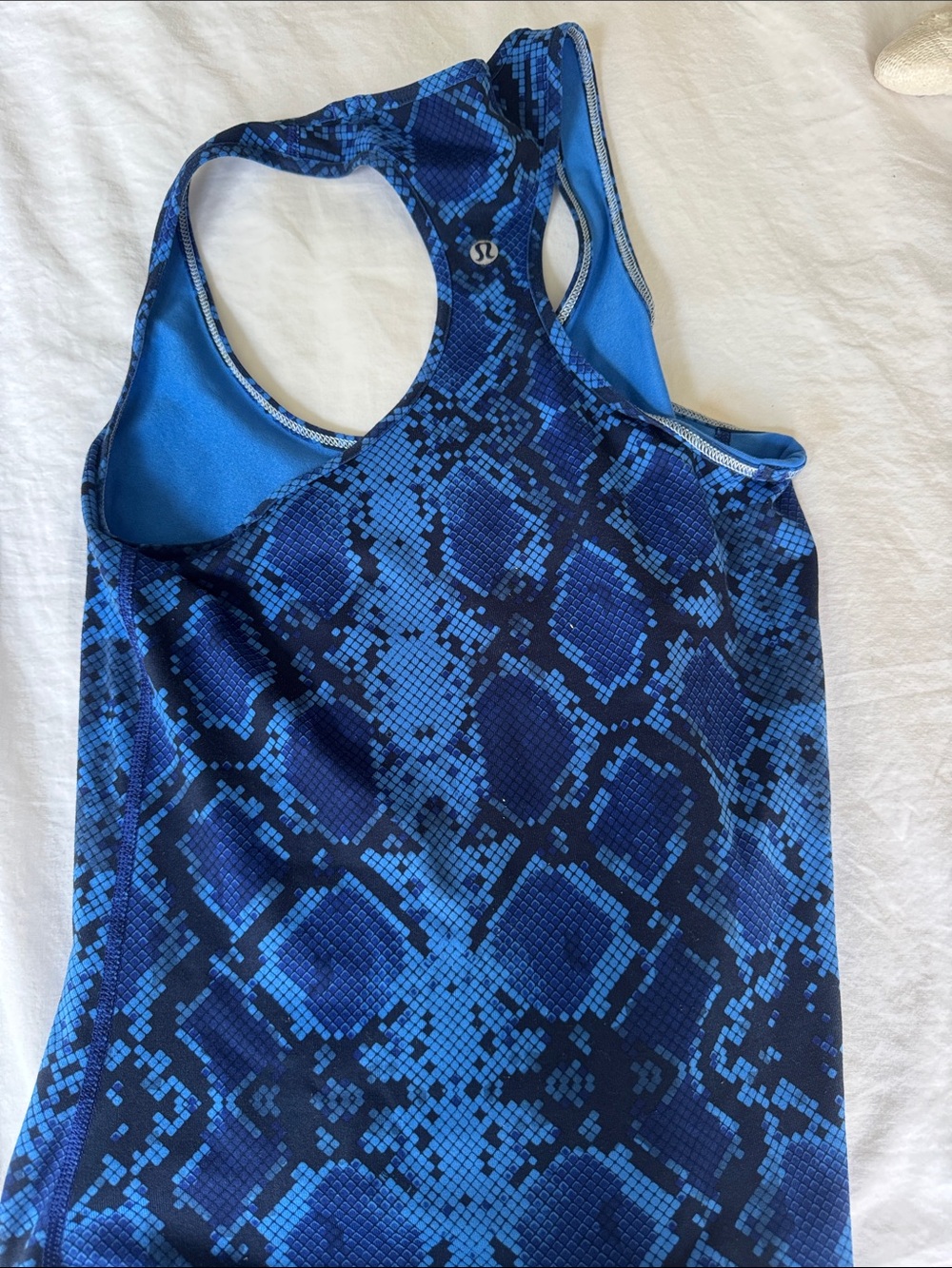 Lululemon Blue Snakeprint Racerback Tank